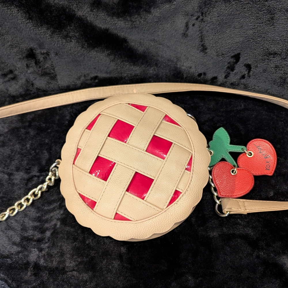 Vintage Betsey Johnson Cherry Pie Crossbody Bag